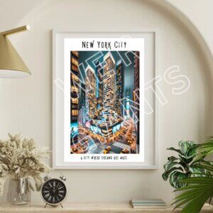 Aesthetic Home Decor New York City Art Print 11X17